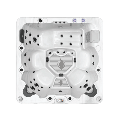 LYS6000 Luxury 240V 6 Person Spa — overhead seating view