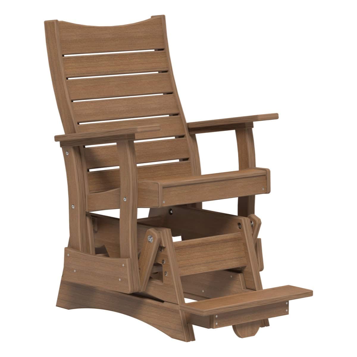 2COPBAGAM 2' Contour Poly Balcony Glider (Antique Mahogany)