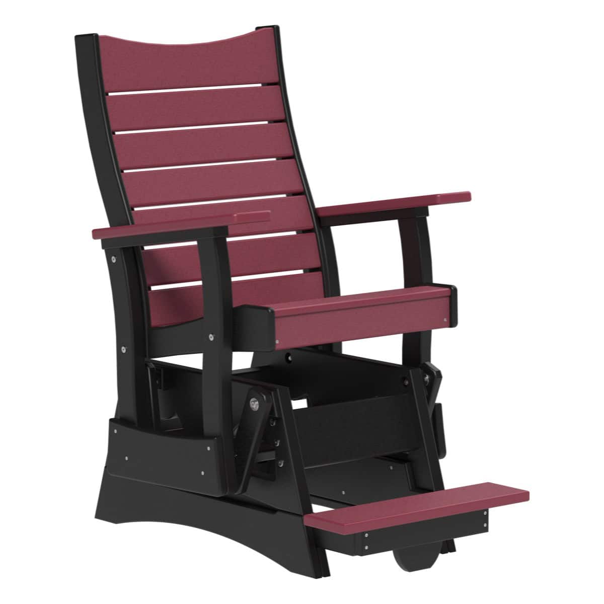 2COPBAGCHB 2' Contour Poly Balcony Glider (Cherrywood & Black)