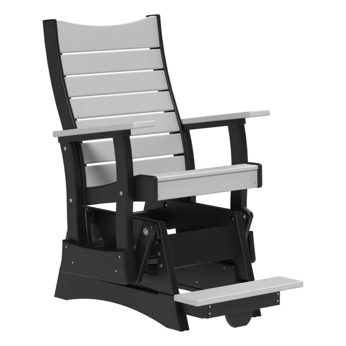 2COPBAGDGB 2' Contour Poly Balcony Glider (Dove Gray & Black)