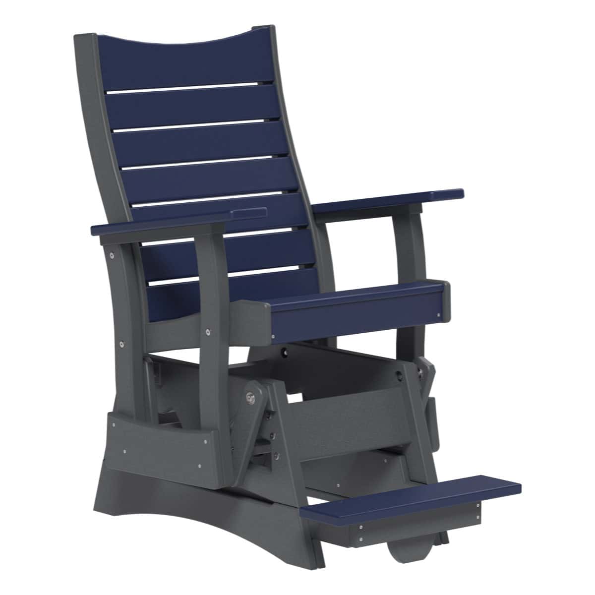 2COPBAGPBS 2' Contour Poly Balcony Glider (Patriot Blue & Slate)