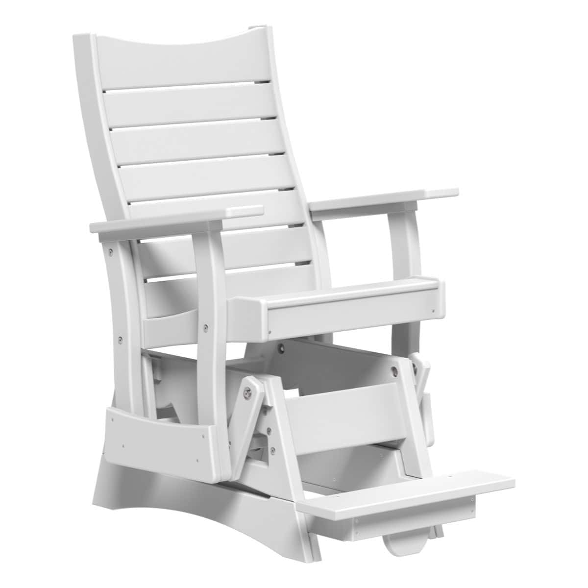 2COPBAGW 2' Contour Poly Balcony Glider (White)