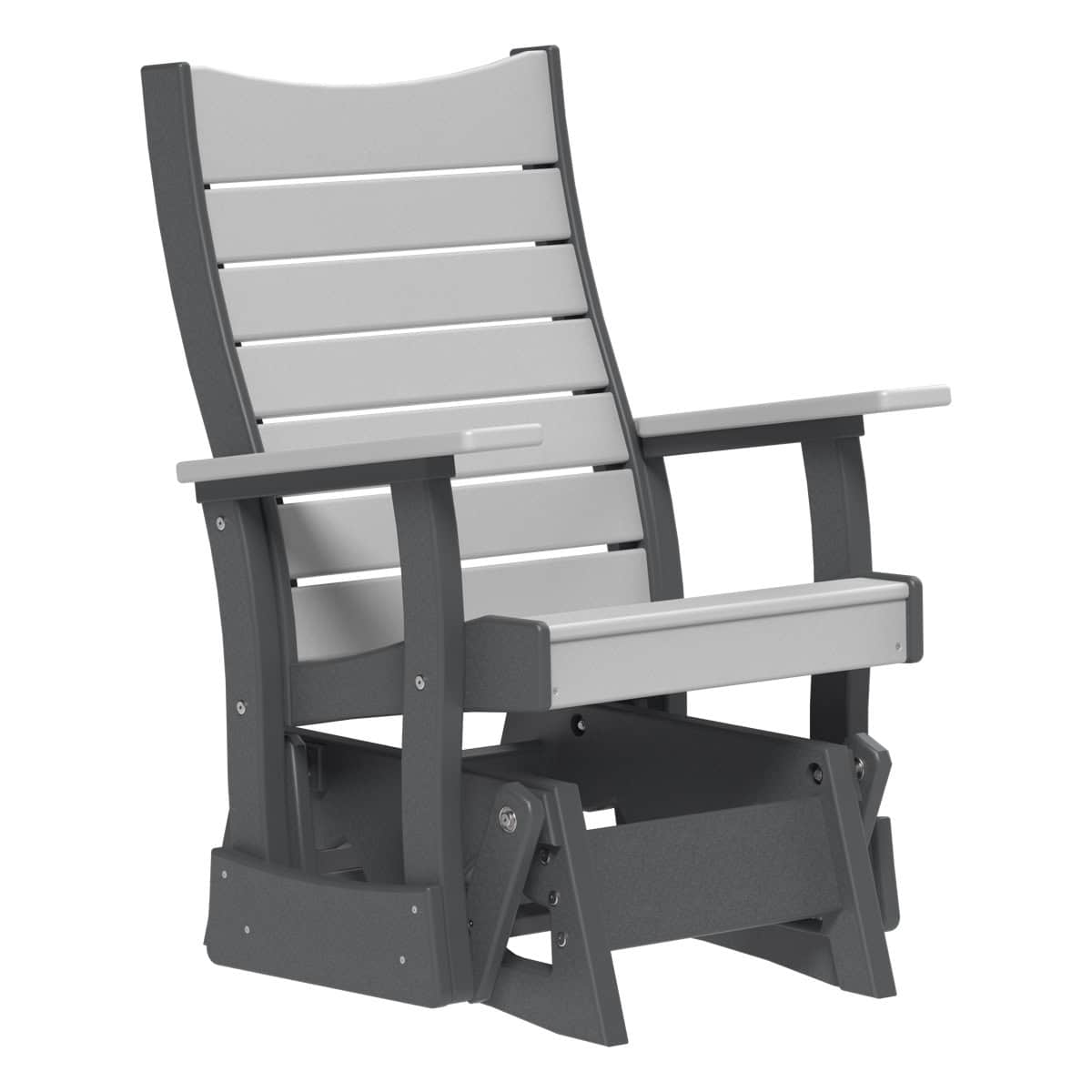 2COPGDGS 2' Contour Poly Glider (Dove Gray & Slate)