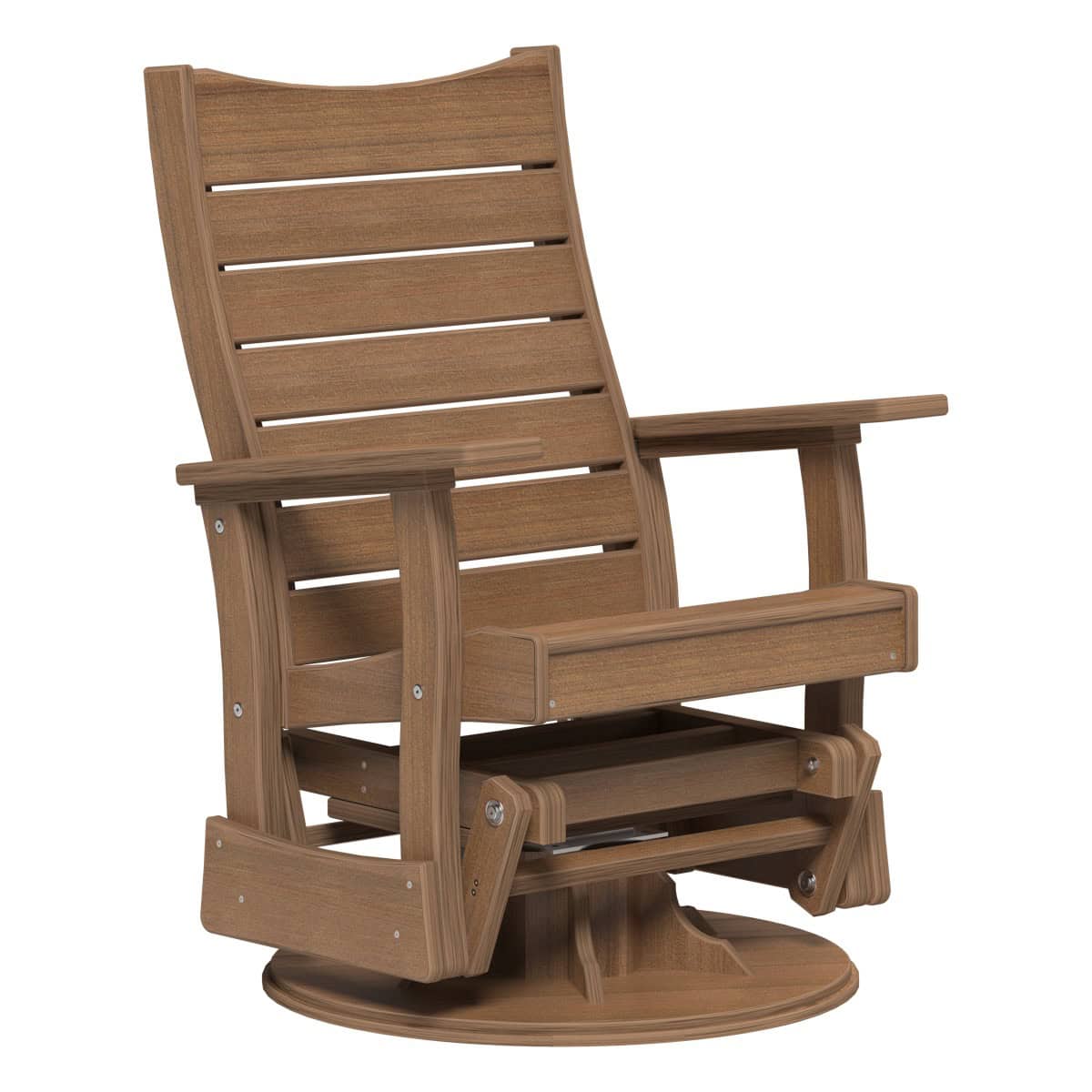 2SCOPGAM 2' Swivel Contour Poly Glider (Antique Mahogany)