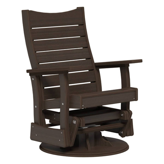 2SCOPGBZW 2' Swivel Contour Poly Glider (Brazilian Walnut)