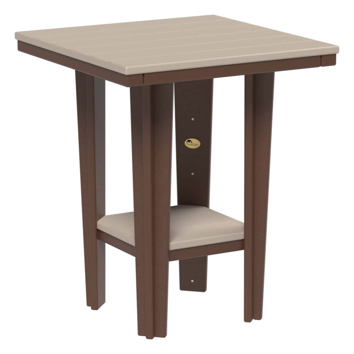 LuxCraft 30SBT — Counter Height / Weatherwood & Chestnut Brown