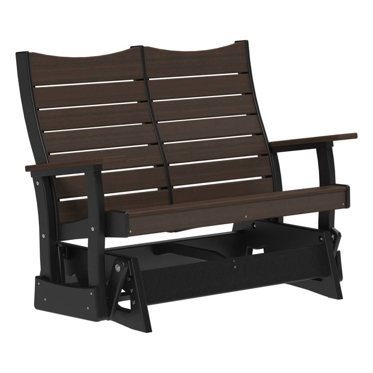 4COPGBZWB 4' Contour Poly Glider (Brazilian Walnut & Black)