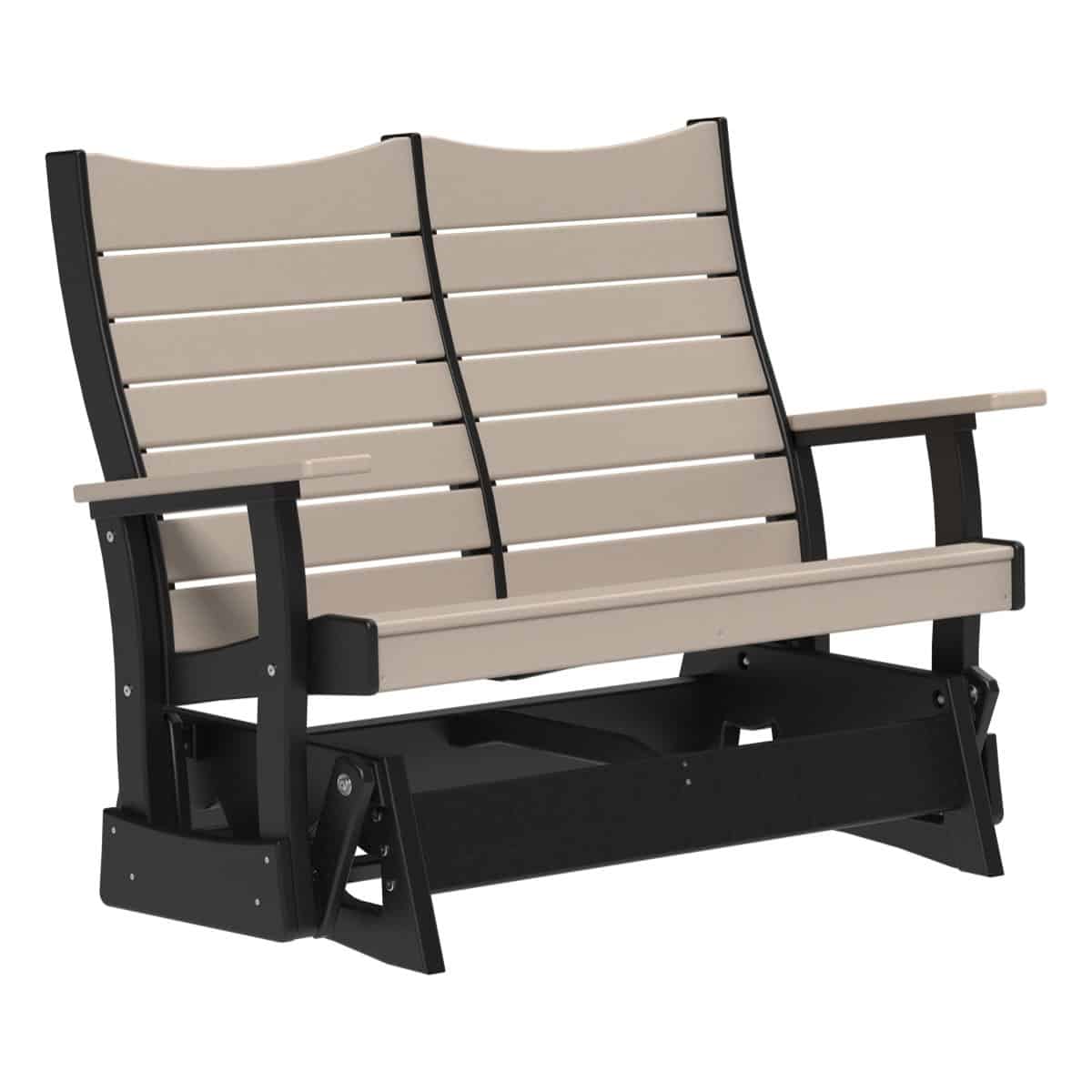 4COPGWWB 4' Contour Poly Glider (Weatherwood & Black)