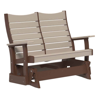 4COPGWWCBR 4' Contour Poly Glider (Weatherwood & Chestnut Brown)