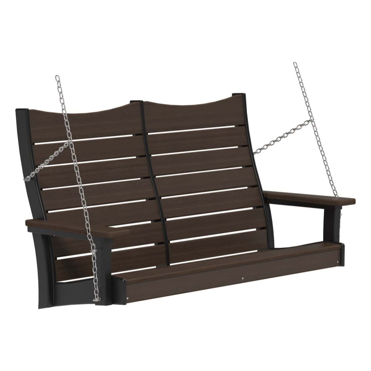 4COPSBZWB 4' Contour Poly Swing (Brazilian Walnut & Black)