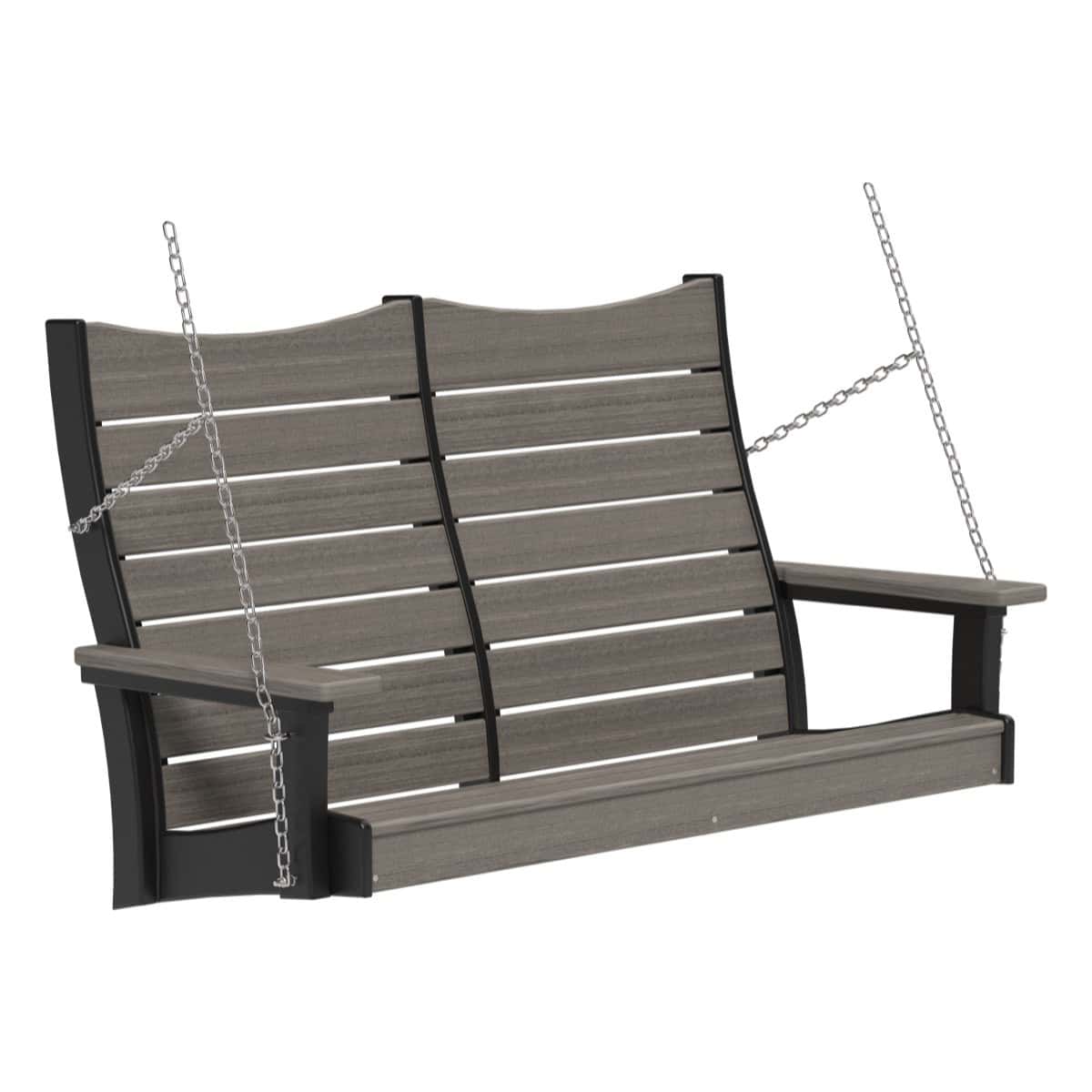 4COPSCGB 4' Contour Poly Swing (Coastal Gray & Black)