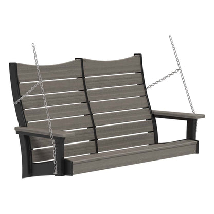 4COPSCGB 4' Contour Poly Swing (Coastal Gray & Black)