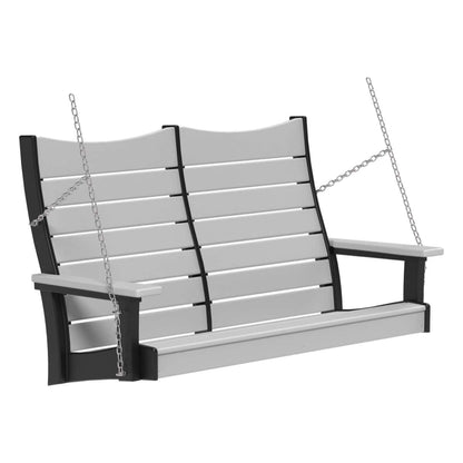 4COPSDGB 4' Contour Poly Swing (Dove Gray & Black)