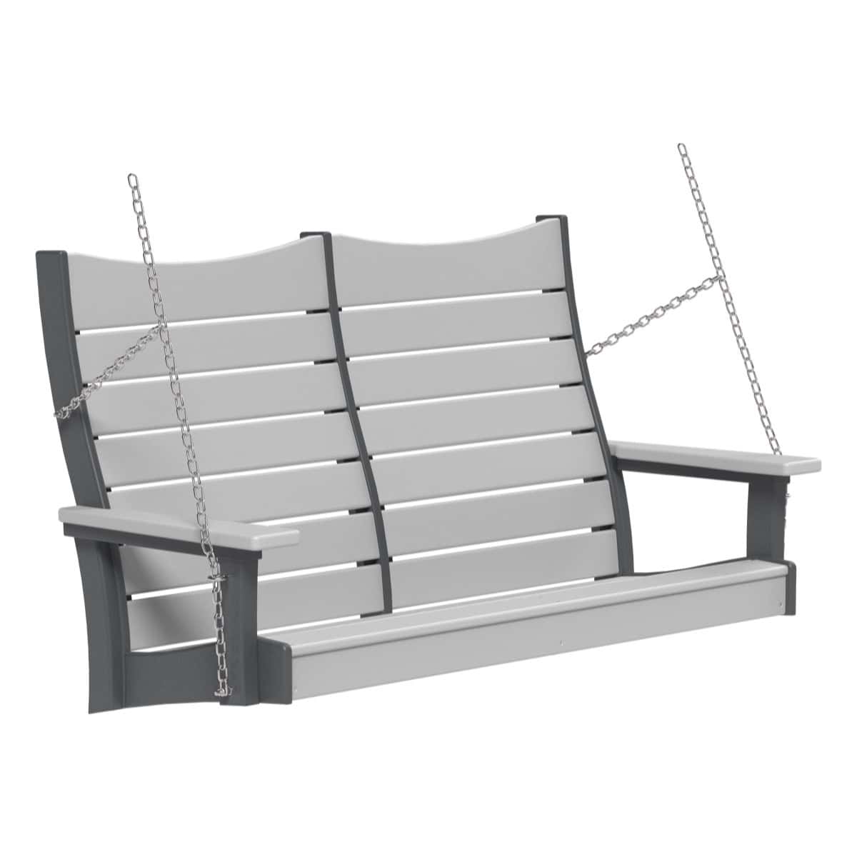 4COPSDGS 4' Contour Poly Swing (Dove Gray & Slate)