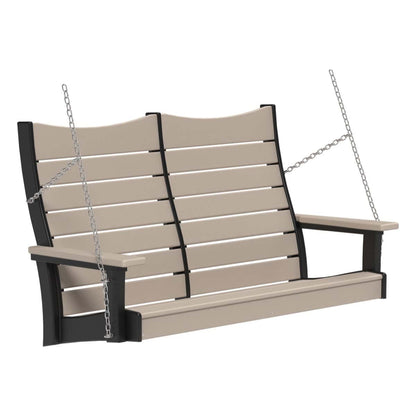 4COPSWWB 4' Contour Poly Swing (Weatherwood & Black)