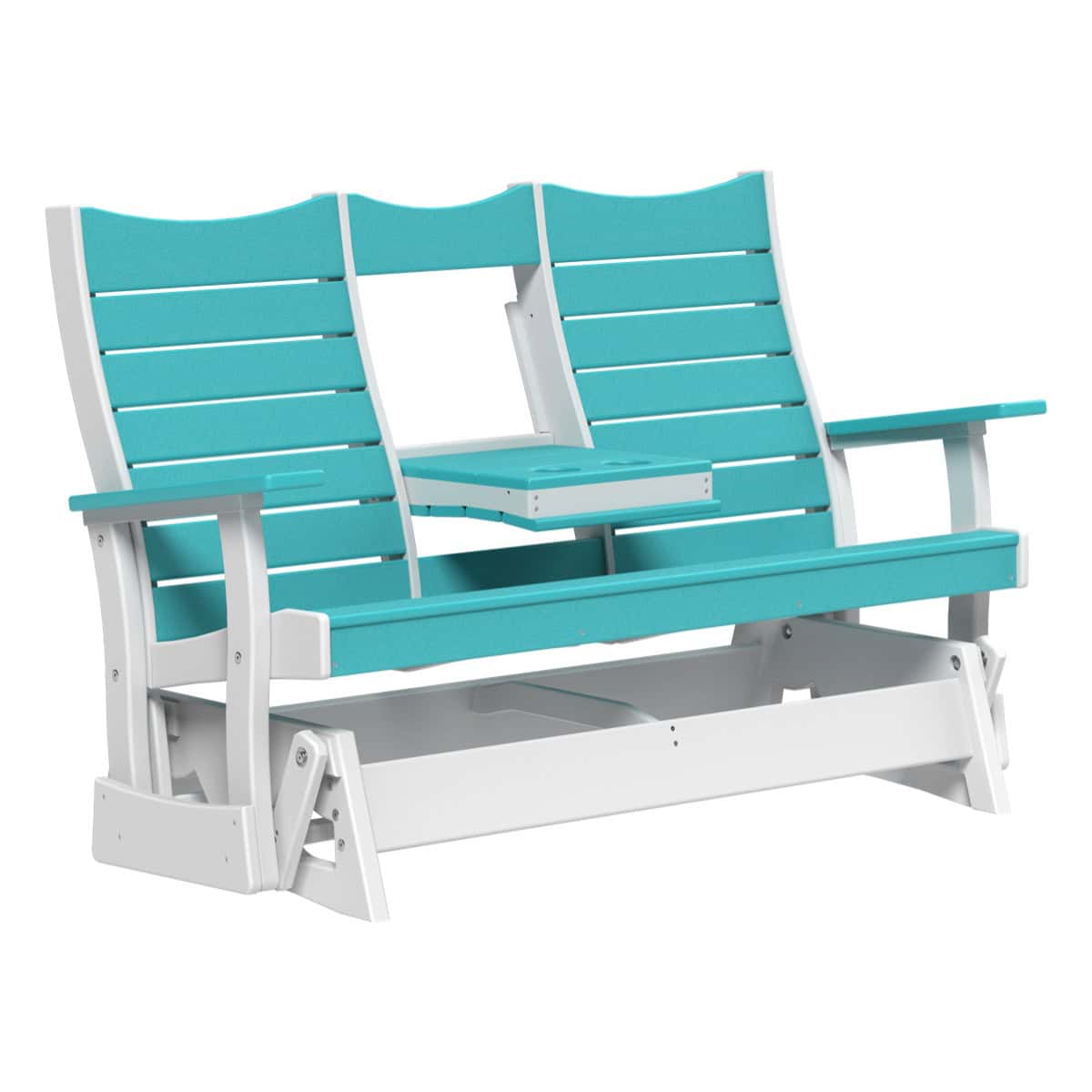 5COPGABW 5' Contour Poly Glider (Aruba Blue & White)