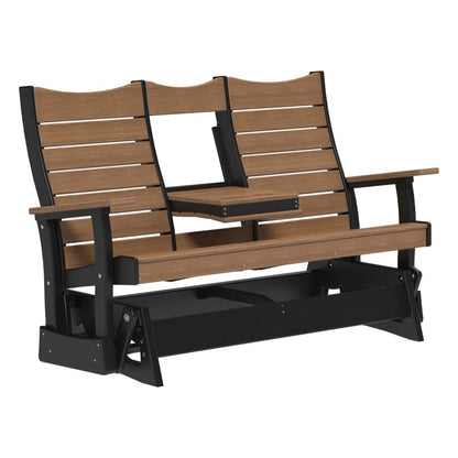 5COPGAMB 5' Contour Poly Glider (Antique Mahogany & Black)
