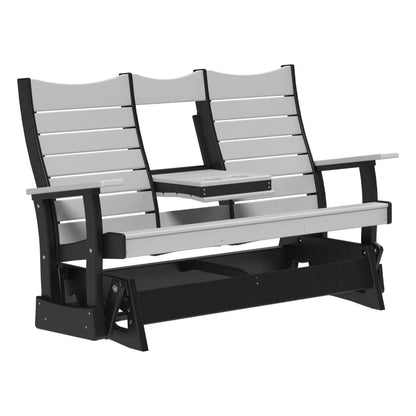 5COPGDGB 5' Contour Poly Glider (Dove Gray & Black)