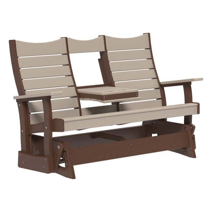 5COPGWWCBR 5' Contour Poly Glider (Weatherwood & Chestnut Brown)