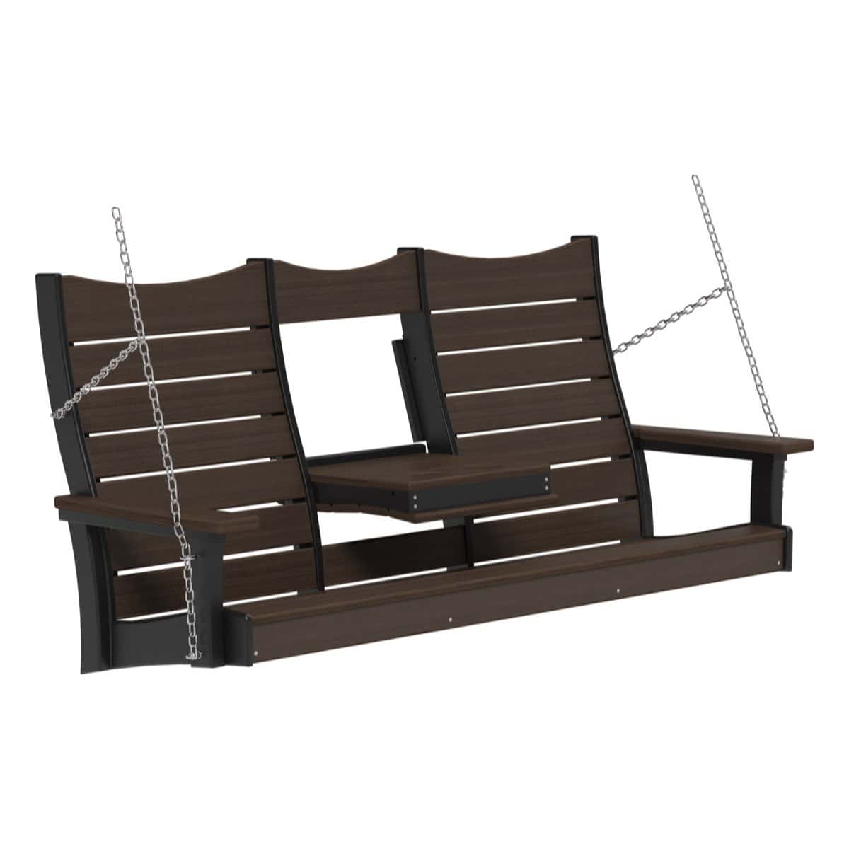 5COPSBZWB 5' Contour Poly Swing (Brazilian Walnut & Black)