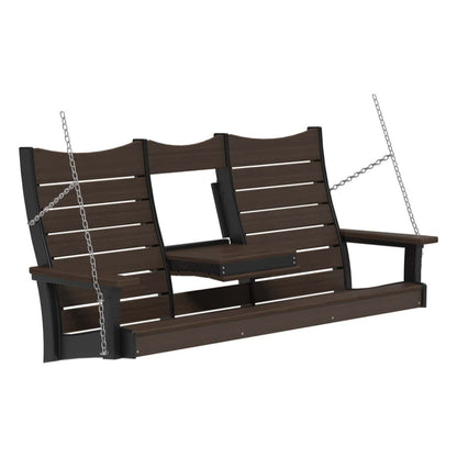5COPSBZWB 5' Contour Poly Swing (Brazilian Walnut & Black)