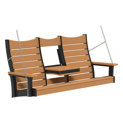 5COPSCB 5' Contour Poly Swing (Cedar & Black)