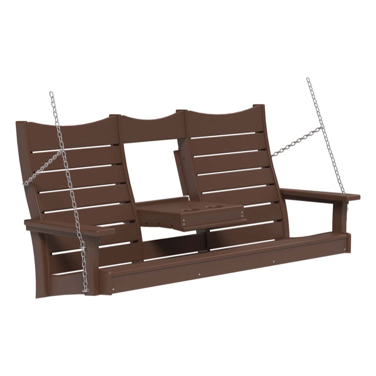 5COPSCBR 5' Contour Poly Swing (Chestnut Brown)