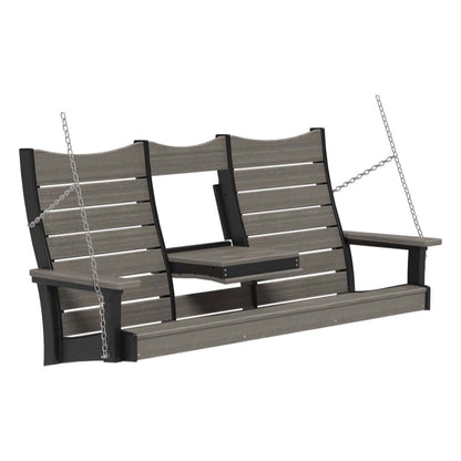 5COPSCGB 5' Contour Poly Swing (Coastal Gray & Black)