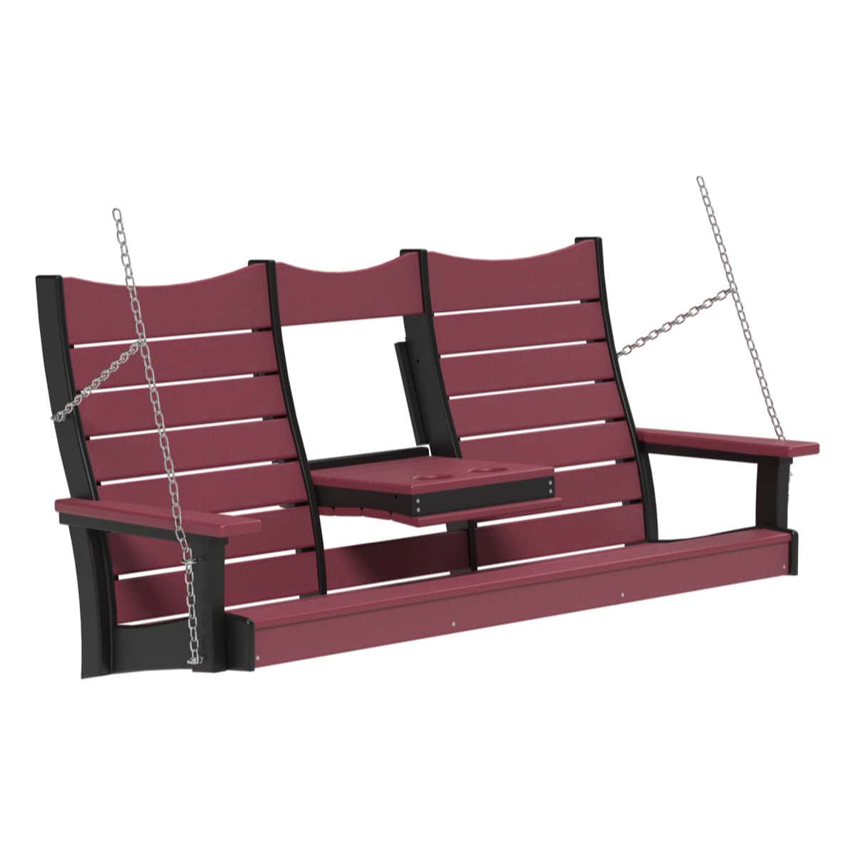 5COPSCHB 5' Contour Poly Swing (Cherrywood & Black)