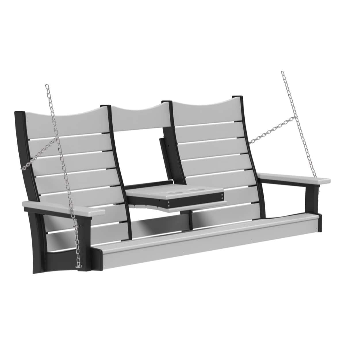 5COPSDGB 5' Contour Poly Swing (Dove Gray & Black)