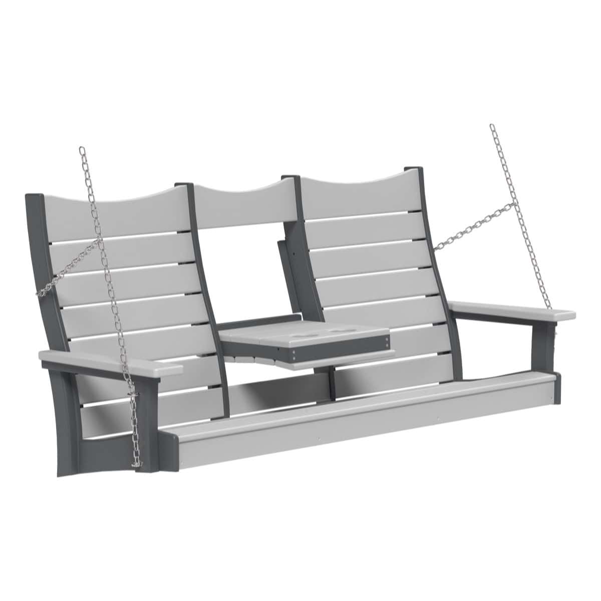 5COPSDGS 5' Contour Poly Swing (Dove Gray & Slate)