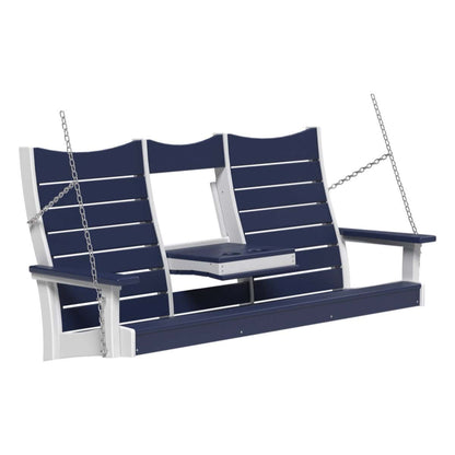 5COPSPBW 5' Contour Poly Swing (Patriot Blue & White)