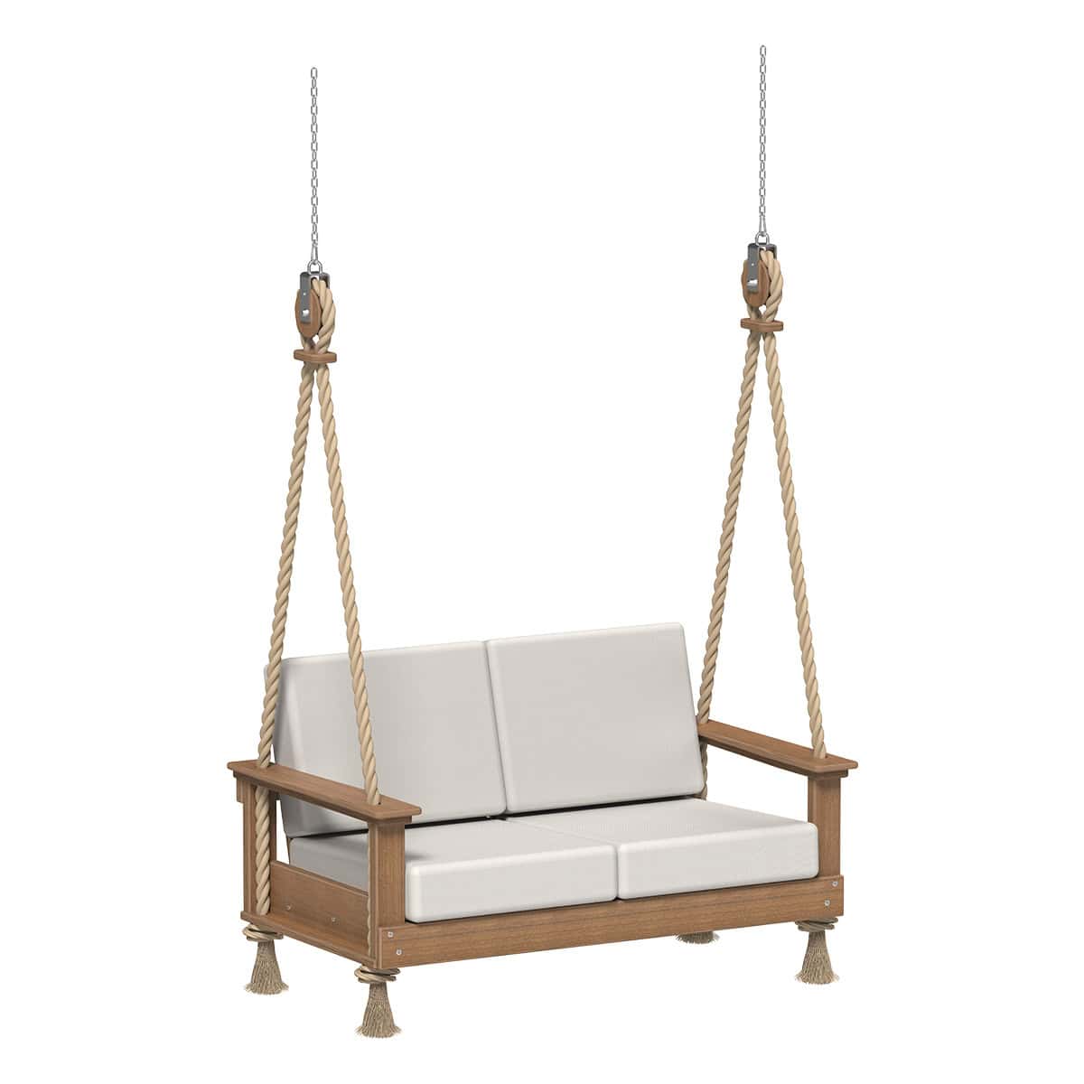 LuxCraft LDSLS — Antique Mahogany — Canvas fabric shown
