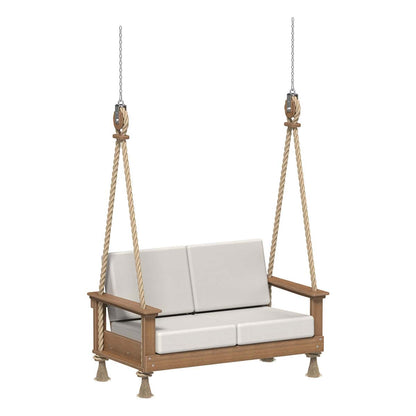 LuxCraft LDSLS — Antique Mahogany — Canvas fabric shown