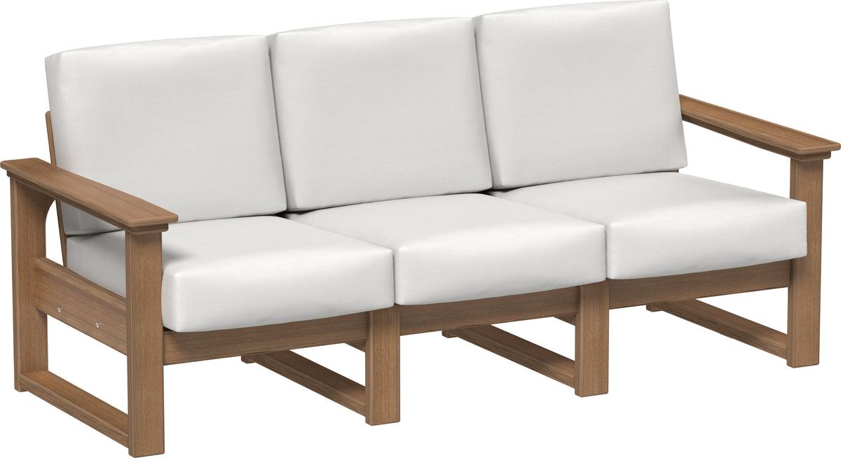 LuxCraft LDSS — Sunbrella Fabric / Antique Mahogany (Premium Woodgrain)