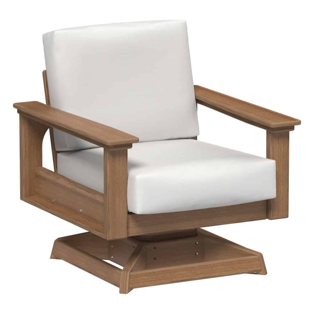 LuxCraft LDSSR — Antique Mahogany — Canvas fabric shown