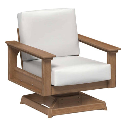 LuxCraft LDSSR — Antique Mahogany — Canvas fabric shown