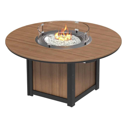 LuxCraft LFT60R — Antique Mahogany & Black — Dining Height
