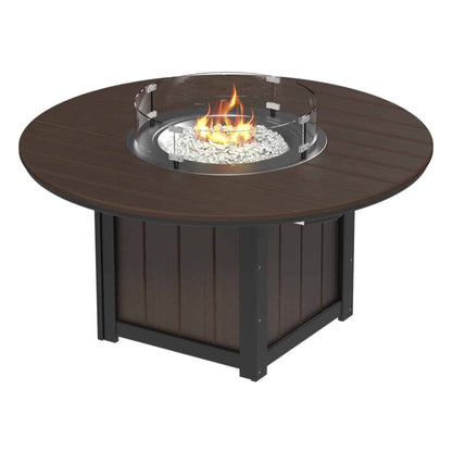 LuxCraft LFT60R — Brazilian Walnut & Black — Dining Height