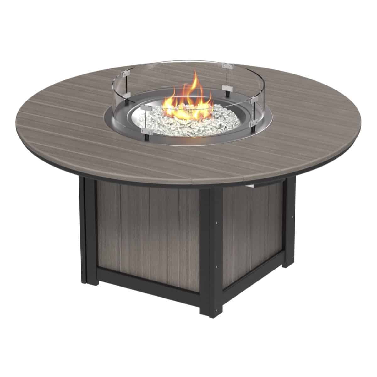 LuxCraft LFT60R — Coastal Gray & Black — Dining Height