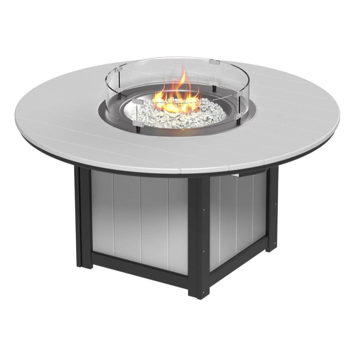 LuxCraft LFT60R — Dove Gray & Black — Dining Height