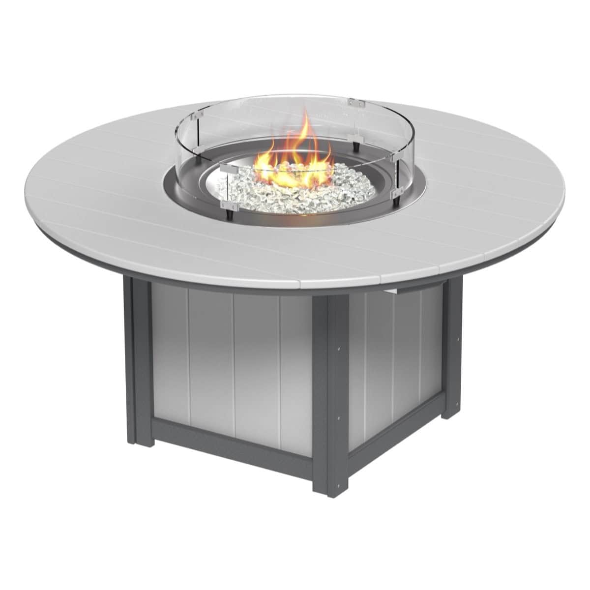 LuxCraft LFT60R — Dove Gray & Slate — Dining Height