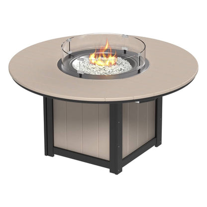LuxCraft LFT60R — Weatherwood & Black — Dining Height