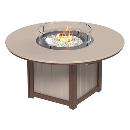LuxCraft LFT60R — Weatherwood & Chestnut Brown — Dining Height