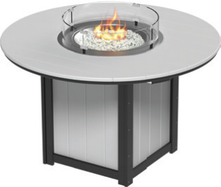 LuxCraft LFT60R — Counter Height / Dove Gray & Black; original 2026 manufacturer catalog image