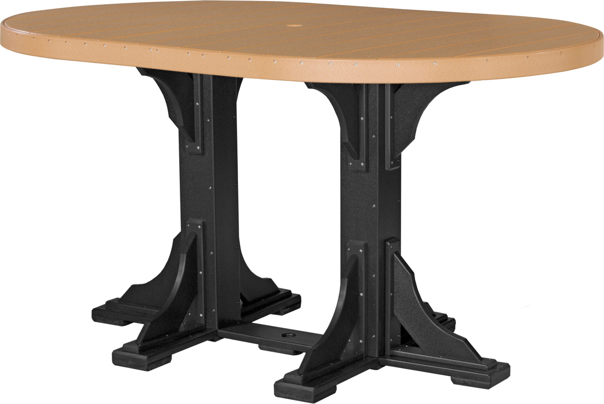 LuxCraft P46OT — Cedar / Black — Bar Height