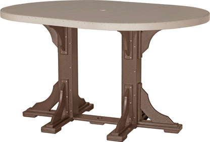 LuxCraft P46OT — Weatherwood / Chestnut Brown — Bar Height