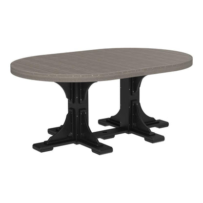 LuxCraft P46OT — Coastal Gray & Black — Dining Height