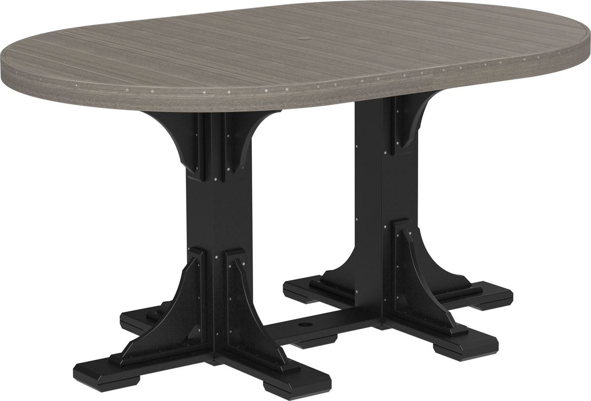LuxCraft P46OT — Coastal Gray / Black — Counter Height