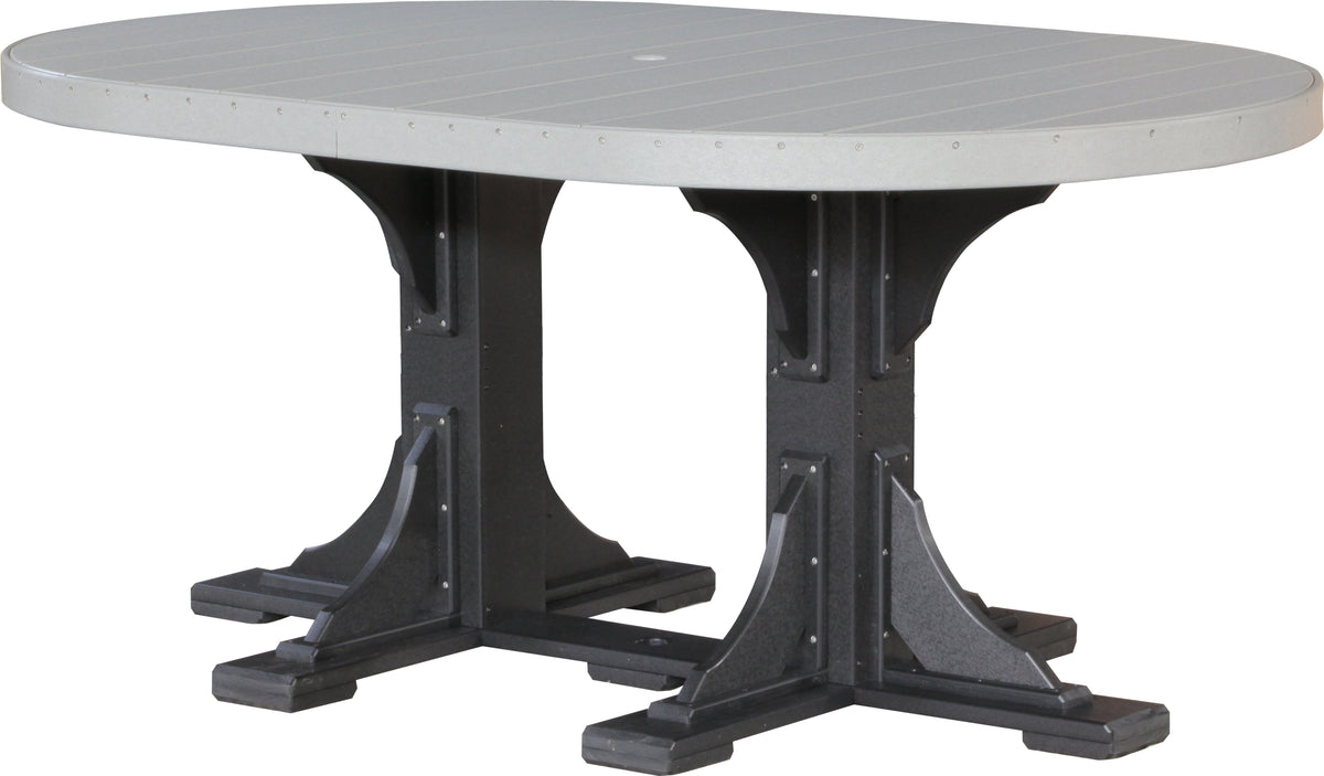 LuxCraft P46OT — Dove Gray / Black — Counter Height